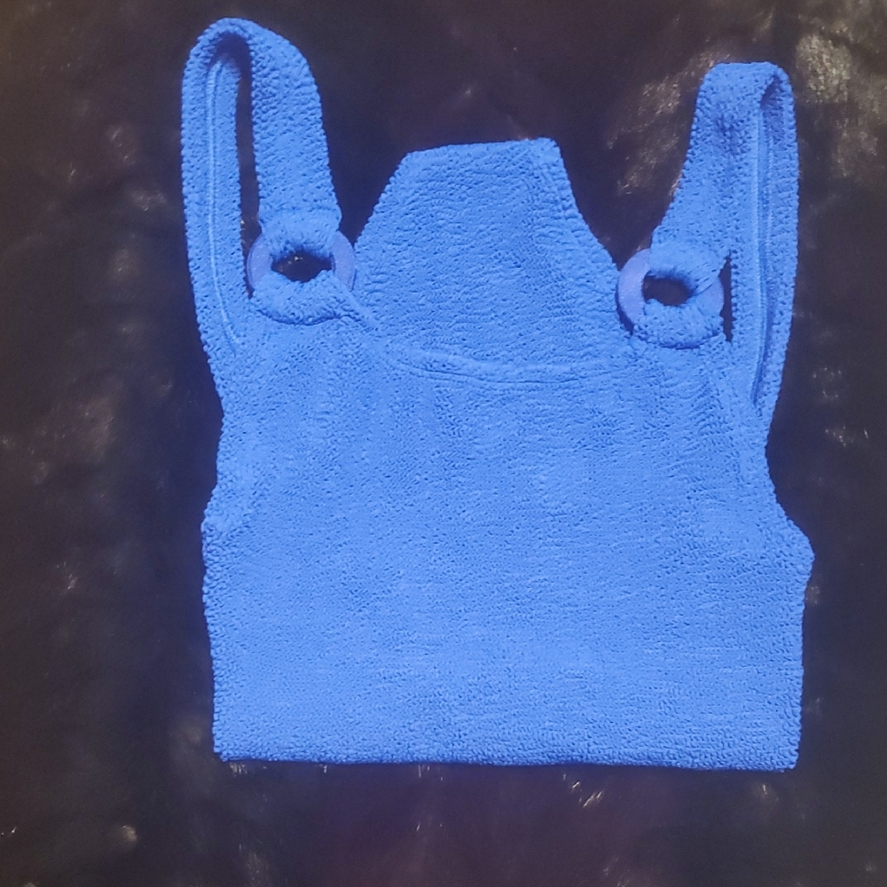 Blue Women's Swim Top - Picture 4 of 8